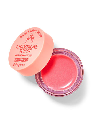 Champagne toast exfoliating lip scrub