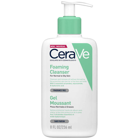 CeraVe foaming cleanser for normal to oily skin with hyaluronic acid 236Ml