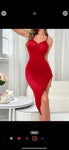 Red cotton / lace nightie