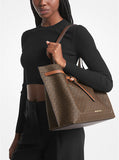 Brown Emilia Large Logo Tote