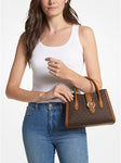 Brown Gabby Small Logo Satchel