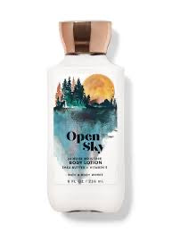 Open sky body lotion