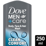 Dove Men +Care. Clean Comfort Body, Face and Hair Wash