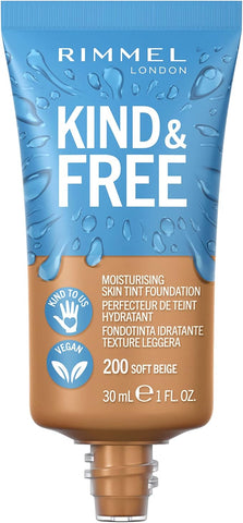 RIMMEL LONDON Kind & Free Foundation - 200 - Soft Beige, 30ml