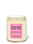 strawberry pound cake single wick candle