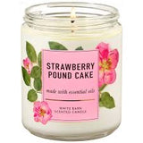 strawberry pound cake single wick candle