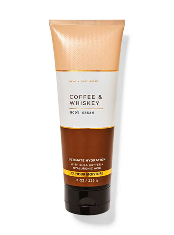 Coffee and whisky body cream