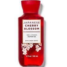 Japanese cherry blossom travel size shower gel