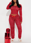 SnowflakeChristmas pajama  pant Set