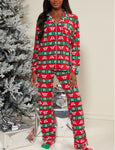 Green and red Christmas pajama  pant Set