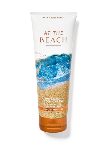 At the beach  cream