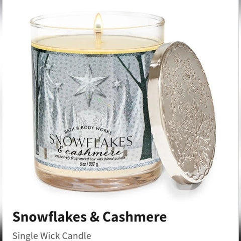 Snowflakes and Cashmere 1WICK candle