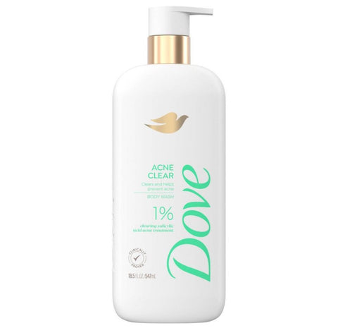 Dove acne clear body wash