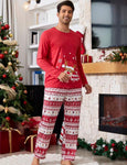 Red mens  Christmas pajama pant Set