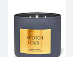 Scotch +oud 3wick candle