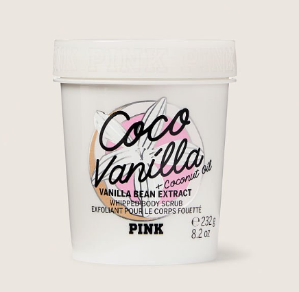 Coco Vanilla Whipped Body Scrub with Vanilla Bean and Coconut Oil
