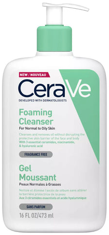 CeraVe foaming cleanser for normal to oily skin with hyaluronic acid 473Ml