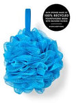 Dusty blue loofah bath sponge