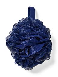 Navy Blue loofah bath sponge