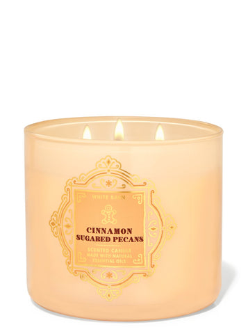 Cinnamon sugared pecan 3wick candle