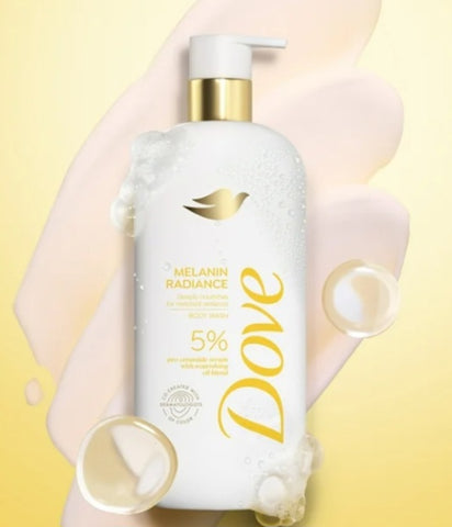 Dove 5% melanin radiance body wash