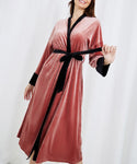 Dark Pink velvet robe