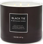 Black tie 3wick candle