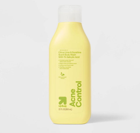 Up&Up citrus lime & sunshine scent body wash with 1% salicylic acid