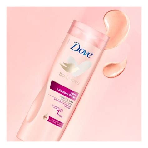 Dove care + radiant glow body lotion