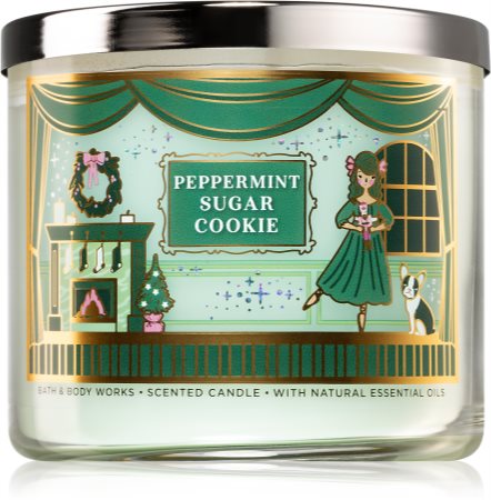 Peppermint sugar cookie 3wick candle