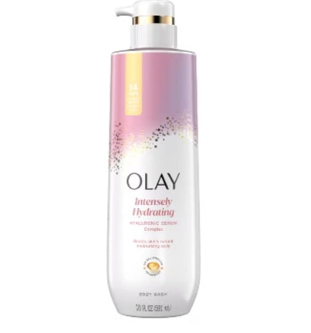 Olay intensely hydrating hyaluronic serum body wash