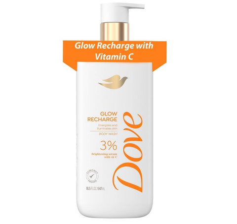 Dove glow recharge body wash